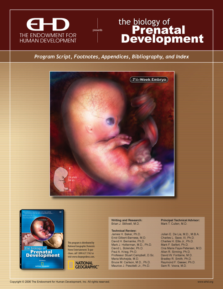 The Biology of Prenatal Development DVD Documentation